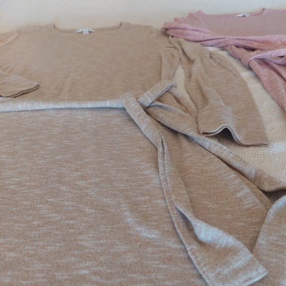 Time and Tru Beige and Blush Belted Dresses - Picture 4 of 6